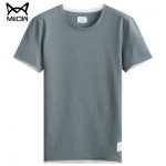 MiiOW猫人 男士短袖t恤2017新款潮流韩版情侣夏装宽松港风学生打底衫 6色可选