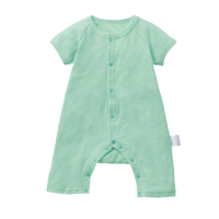 SENSHUKAI千趣会 BABY婴儿男女宝宝毛巾布夏季短袖蛙式连体衣爬服 C60233