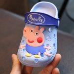 满亦 小猪佩奇儿童拖鞋夏包头女宝宝凉拖鞋男童洞洞鞋沙滩橡胶软底防滑