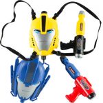 荣骏 TF1001 变形金刚大黄蜂擎天柱儿童背包水枪玩具抽拉式夏天戏水喷水呲水枪