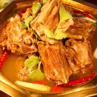 御盛斋 羊蝎子脊骨火锅 内蒙古草原特产 清真羔羊肉即食礼盒1250g