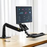 NORTH BAYOU FC35-B NB 22-35英寸电脑显示器支架桌面旋转 站立办公桌升降工作台