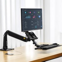 NORTH BAYOU FC35-B NB 22-35英寸电脑显示器支架桌面旋转 站立办公桌升降工作台