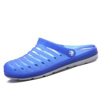 鲨鱼帮 夏季新款男鞋子沙滩洞洞鞋男士拖鞋男韩版防滑休闲凉鞋青年女潮鞋