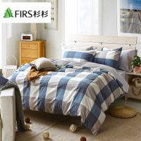 Firs杉杉 水洗棉四件套全棉床上用品纯棉套件1.5/1.8m床床单被套简约4件套