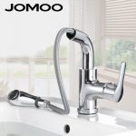 JOMOO九牧 健康抽拉水龙头面盆冷热龙头台上盆抽拉龙头防溅头伸缩水龙头
