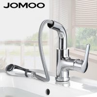 JOMOO九牧 健康抽拉水龙头面盆冷热龙头台上盆抽拉龙头防溅头伸缩水龙头