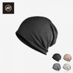 VIS ROCK 套头帽秋冬睡帽子女纯棉男韩版潮堆堆包头帽月子帽嘻哈围脖加绒