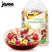 德国进口Jason捷森 葡萄干水果谷物早餐麦片1000g *2件