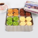 Mio's lab喵叔的实验室 祖母抹茶黄油咖啡味手工零食小花曲奇饼干 48块铁盒装