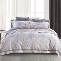 LENCIER兰叙 60支四件套纯棉1.5m1.8m全棉被套床单简约田园床品