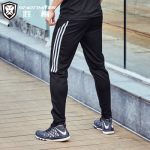 胜梅 修身运动裤男长裤跑步健身裤足球训练裤宽松收口休闲小脚裤子夏薄