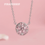 PIRATESHIP海盗船 银饰小樱花银项链女气质简约短款女生个性锁骨链女新款韩国 两款可选