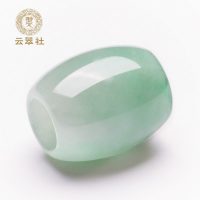 云翠社翡翠路路通玉石转运珠子女士玉吊坠天然缅甸玉挂件 送银项链