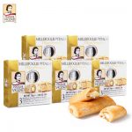 VICENZI维西尼 意大利进口零食食品大礼包酥性奶油夹心饼干休闲儿童小吃75g*5盒