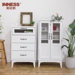INNESS英尼斯 D-6009 简易橱柜餐边柜碗柜阳台柜子厨房柜收纳柜储物柜带门书柜