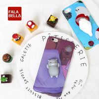 法拉贝拉 减压软绵绵立体猫苹果6手机壳可以捏的iphone7发泄6splus揉捏解压 多款可选