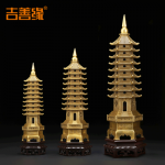吉善缘 0144 纯铜文昌塔摆件 九层十三办公室书桌塔商务礼品送领导老师