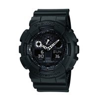 给他的礼物 Casio卡西欧 G-SHOCK系列时尚双显运动电子男表 GA-100-1A1