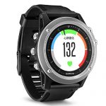 GARMIN佳明 男式 光电心率多功能跑步腕表 GPS户外运动手表 蓝宝石镜面钛合金材质 fenix3 HR 小银人 国行中文版 银色