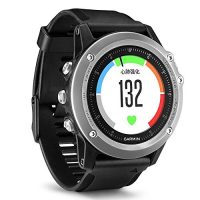 GARMIN佳明 男式 光电心率多功能跑步腕表 GPS户外运动手表 蓝宝石镜面钛合金材质 fenix3 HR 小银人 国行中文版 银色
