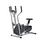 SEJIAN舒尔健 fan bike前置大飞轮风扇车 家用椭圆机 磁控静音漫步机(无级变阻+大表头)赠隔音地垫 LA-WE3701C 金属色