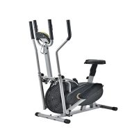 SEJIAN舒尔健 fan bike前置大飞轮风扇车 家用椭圆机 磁控静音漫步机(无级变阻＋大表头)赠隔音地垫 LA-WE3701C 金属色