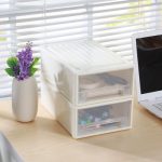 居都 抽屉式收纳盒内衣物整理收纳箱塑料透明宝宝储物柜子装衣服大 单层5L