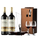 奥瑞安 优红酒 西班牙DO级原瓶进口红酒2支装干红葡萄酒红酒礼盒 +送酒器套装