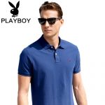 PLAYBOY花花公子 男士短袖t恤夏季纯棉短袖韩版半袖翻领POLO衫上衣商务修身薄款