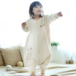 蒂乐 彩棉婴儿分腿睡袋秋冬季儿童新生儿宝宝加厚冬款防踢被