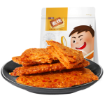 盐津铺子 手撕素肉辣肉手撕干蛋白肉手撕素肉排辣条200gx4袋