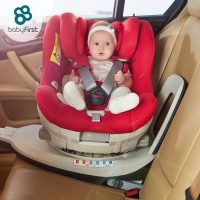 Baby first宝贝很好 婴儿安全座椅 0-4岁360度旋转儿童座椅isofix企鹅萌军团
