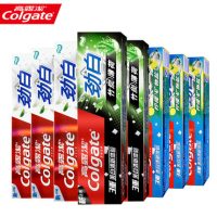 Colgate高露洁 劲白系列牙膏010套装 清新口气美白牙齿去黄去牙渍牙膏 120g*8支