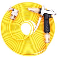 乐夏 高压洗车水枪家用水管套装压力浇花工具冲刷抢神器软管汽喷头 管长10m