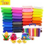 凡夫子 36s 超轻粘土36色手工diy 制作儿童玩具批发套装太空创意橡皮泥沙