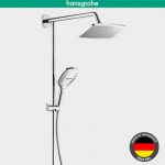 hansgrohe汉斯格雅 hg27219000 双飞雨240mm大顶喷带下出水淋浴管花洒套装
