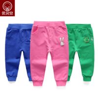 Yobeyi优贝宜 儿童休闲运动裤 春秋季 男童女童针织长裤 宝宝单条裤子Y16362266-01