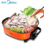 Midea美的 MC-LHN30A 多功能电热锅韩式电火锅家用电炒锅不粘锅电锅电煎锅电烤锅 6L