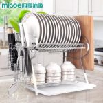 Micoe四季沐歌 沥水碗架厨房用品厨房置物架碗筷收纳盒放碗碟架收纳架