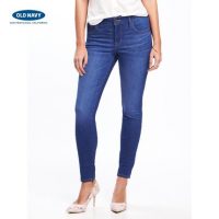 Old Navy 女装 摇滚明星舒适中腰紧身弹力牛仔裤608120Z 老海军Z