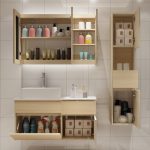 白色恋人 707 北欧风格简约现代浴室柜组合洗脸盆洗手盆卫生间洗漱台卫浴柜台盆