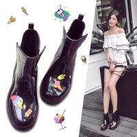 利达妮 时尚中筒女士马丁雨靴厨房果冻低帮雨鞋女生防滑水鞋韩版套鞋胶鞋 3色可选