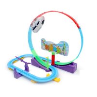 怀乐 小火车头套装儿童生日礼物仿真电动轨道赛车过山车宝宝玩具