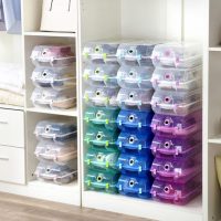 纳美嘉 9786加厚大号水晶鞋盒透明鞋盒鞋子整理收纳盒塑料鞋盒子10只装