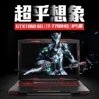 Hasee神舟 战神系列 Z7-KP7D2GT 游戏本15.6英寸笔记本电脑（i7-7700HQ、8G、1T、GTX1060 6G）