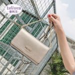 TULIVEN 链条包女2017新款 个性简约百搭斜挎包简约韩版迷你小包包