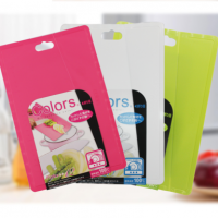 Pearl Life珍珠生活 C-2883日本进口厨房家用塑料折叠菜板辅食切水果砧板防霉长方形 30*19.5*0.2cm