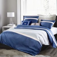 LENCIER兰叙 简约60支全棉四件套双面可用床上用品纯棉被套床单