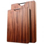 品味元素 进口乌檀木整木防霉菜板实木砧板厨房家用刀板占板粘板案板切菜板 40*25*3cm 有赠品